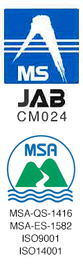 JAB CM024 / MSA-QS-1416 MSA-ES-1582 ISO9001 ISO14001